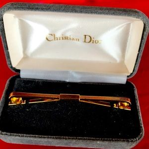Christian Dior 1980’s Gold Plated Vintage Tie Clip